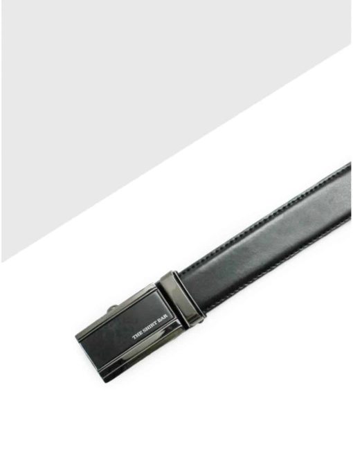 Black Auto Lock Leather Belt LBA18.5