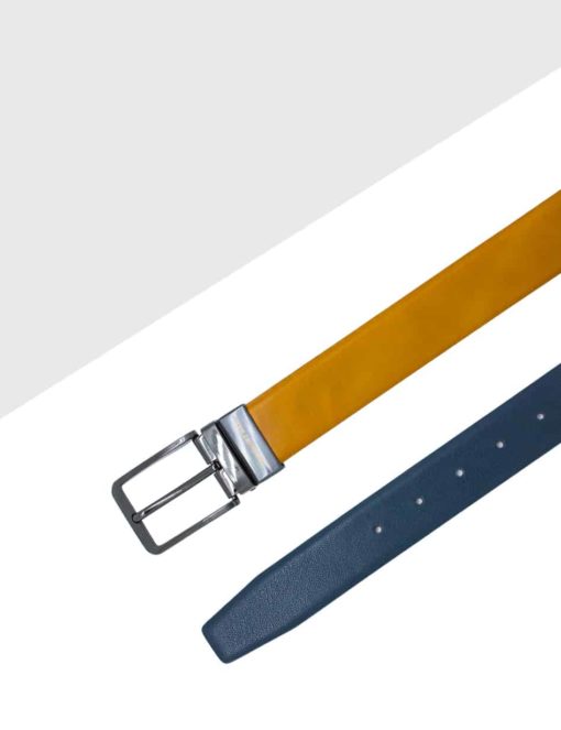 Tan / Navy Reversible Leather Belt LBR11.6