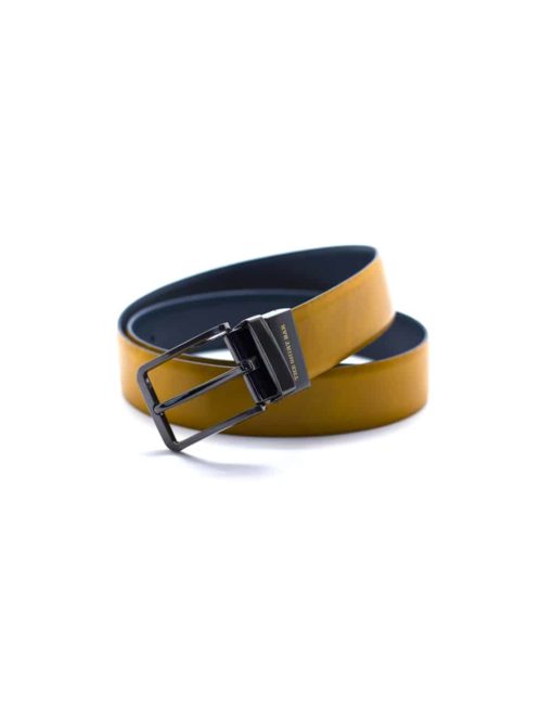 Tan / Navy Reversible Leather Belt LBR11.6