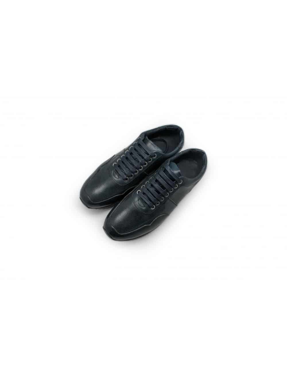 Navy Leather Sneakers F6i5.1