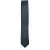 Solid Black Grey Woven Necktie NT25.7