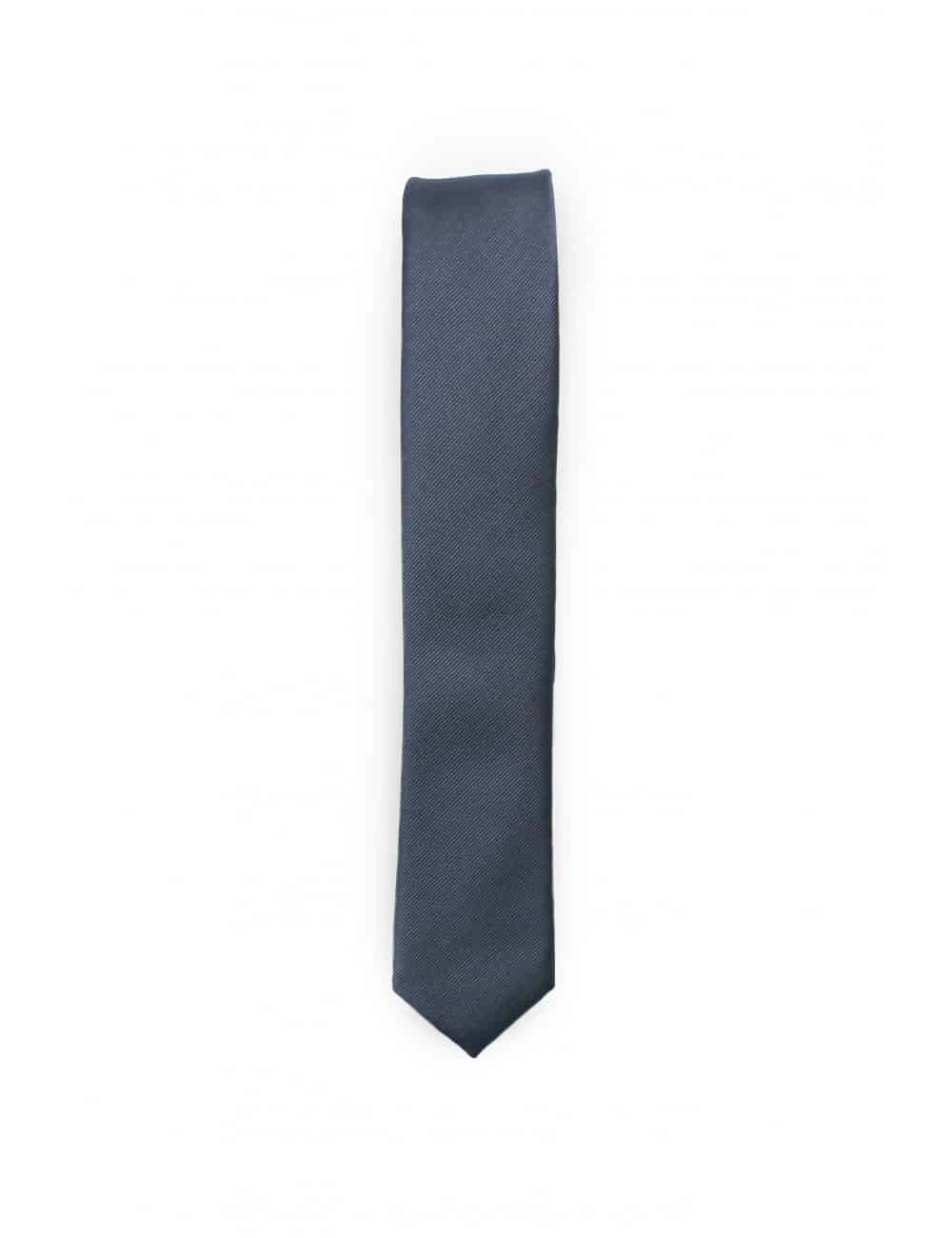 Solid Dark Silver Woven Necktie NT24.7