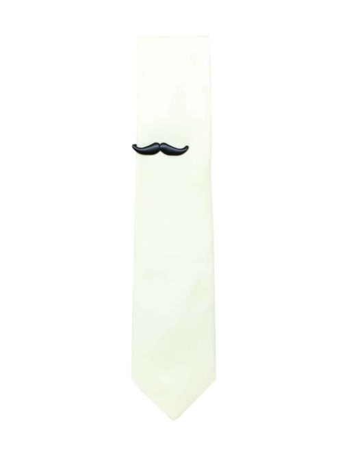 Black Moustache Tie Clip TC3601-005