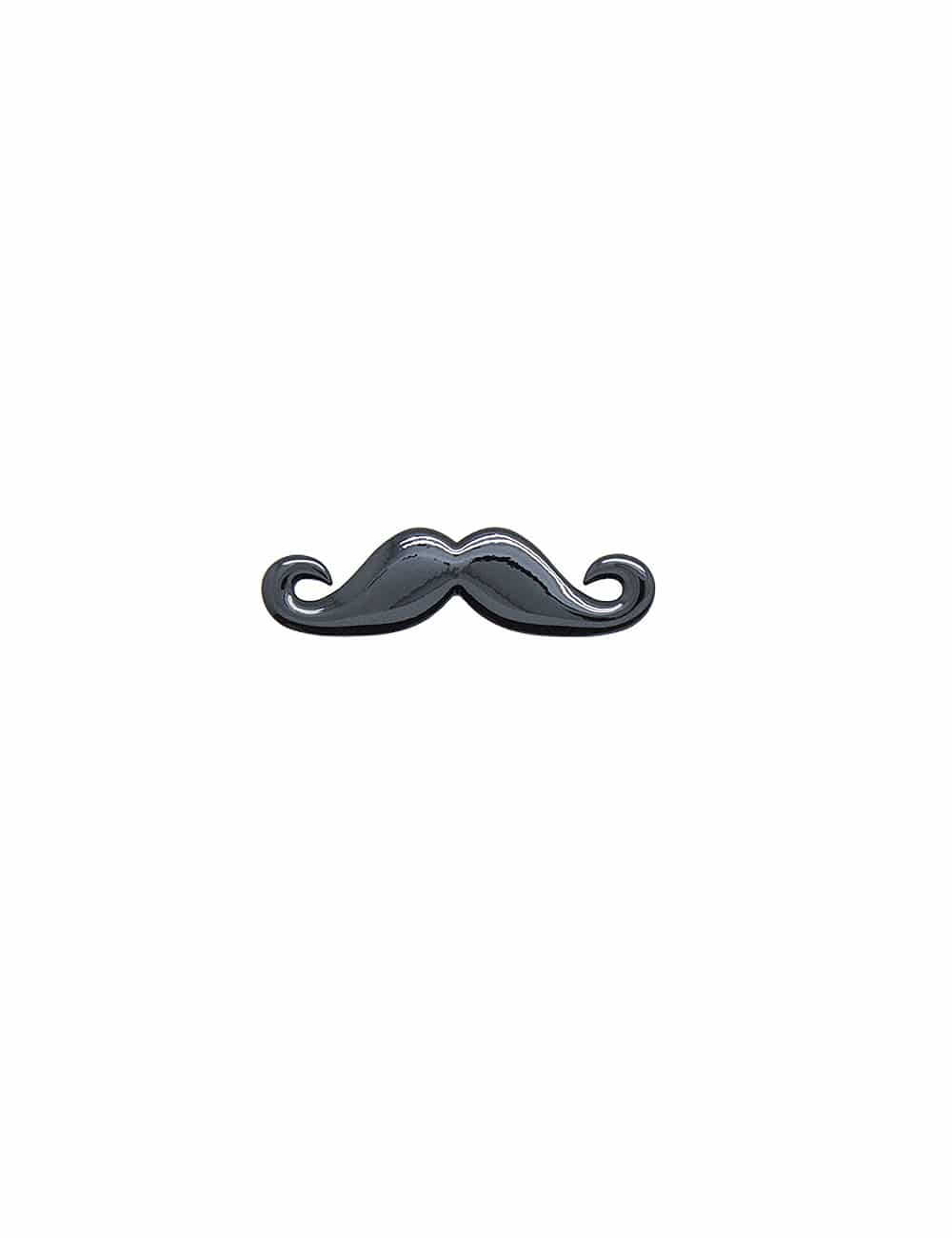 Jet Black Moustache Tie Clip - The Shirt Bar