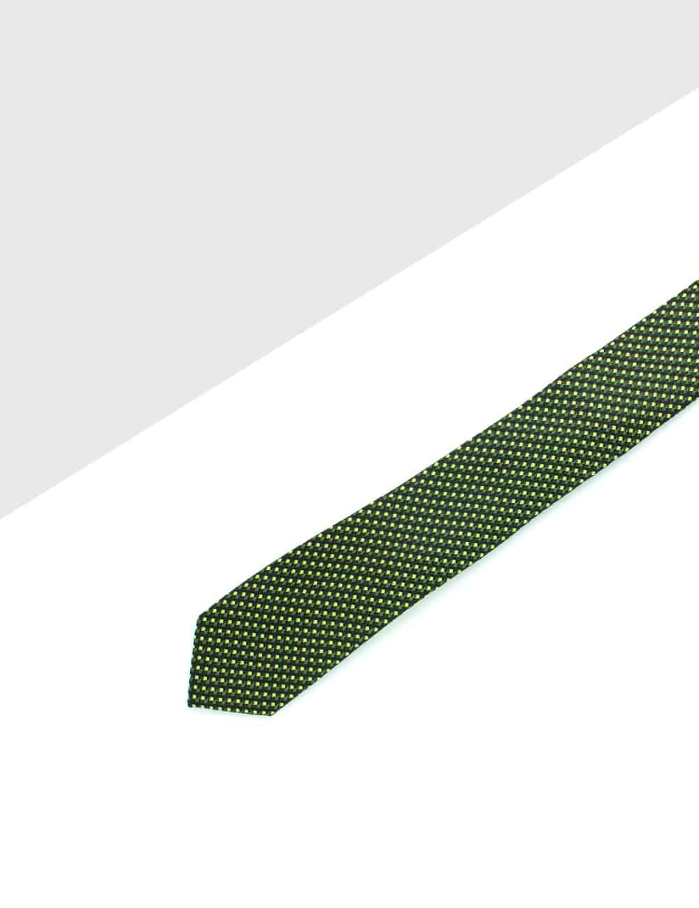 Olive Green Pattern Woven Necktie NT29.8