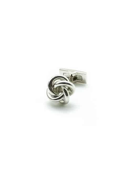 Classic Silver Loose Knot Cufflink C101FC-078