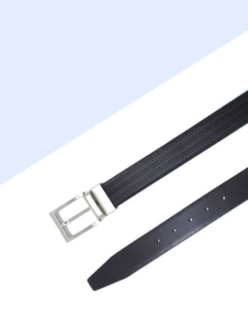 Black Reversible Leather Belt LBR1.8