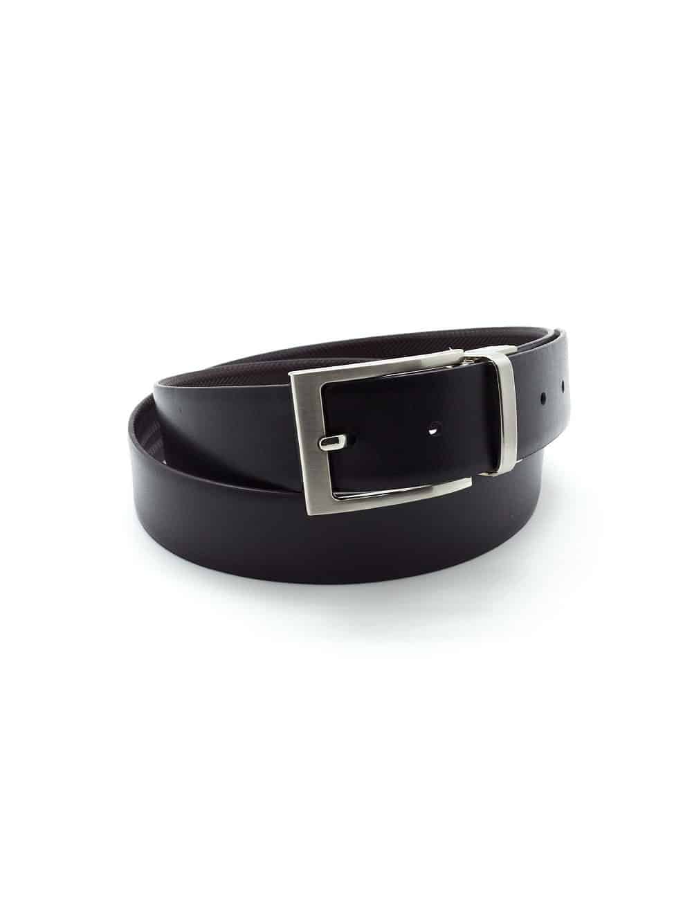 Dark Brown / Black Reversible Leather Belt LBR2.8
