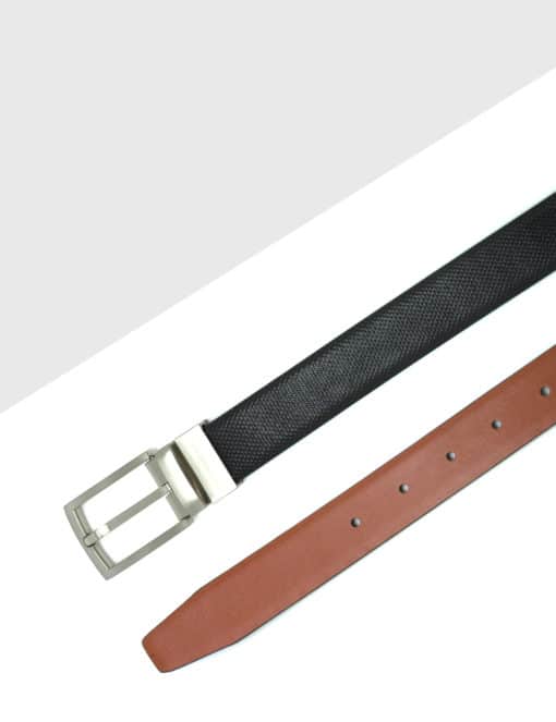 Black / Brown Reversible Leather Belt LBR7.8