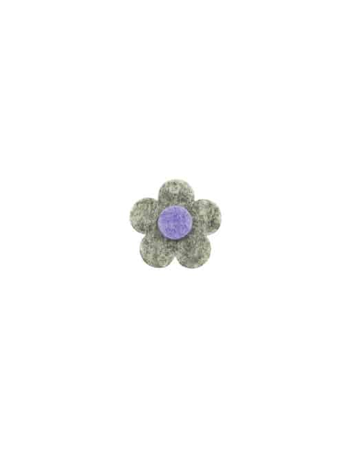 Light Grey 3 Tier Floral Lapel Pin LP22.10