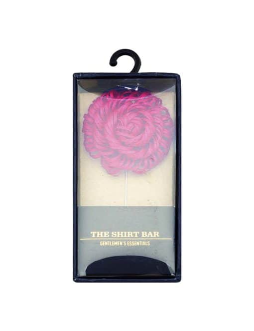 Dark Pink Twirl Floral Lapel Pin LP45.10