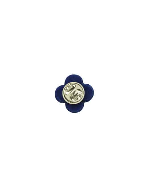 Blue with White Floral Lapel Pin LP7.10