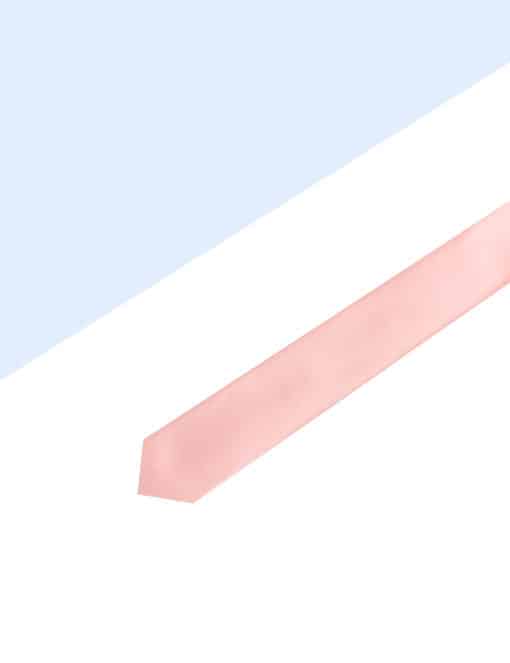 Solid Coral Pink Spill Resist Woven Necktie NT15.13