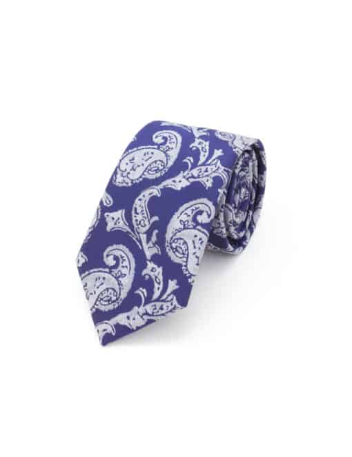 Purple Paisley Spill Resist Woven Necktie NT22.9