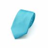 Solid Turquoise Woven Necktie NT23.4