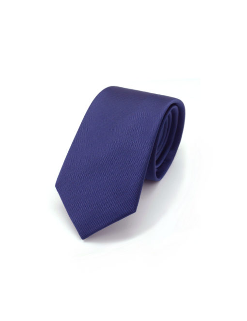 Solid Blue Print Woven Necktie NT27.4