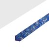 Navy with Blue Paisley Print Woven Necktie NT60.9
