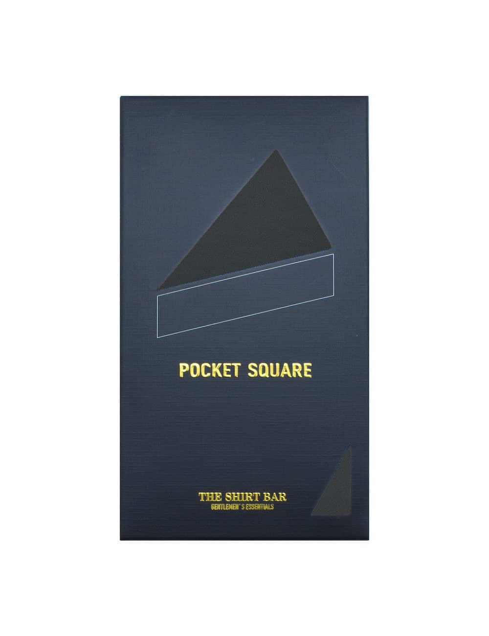 Solid Jet Black Pocket Square PSQ25.6