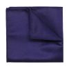 Solid Dark Iris Blue Woven Pocket Square PSQ40.9