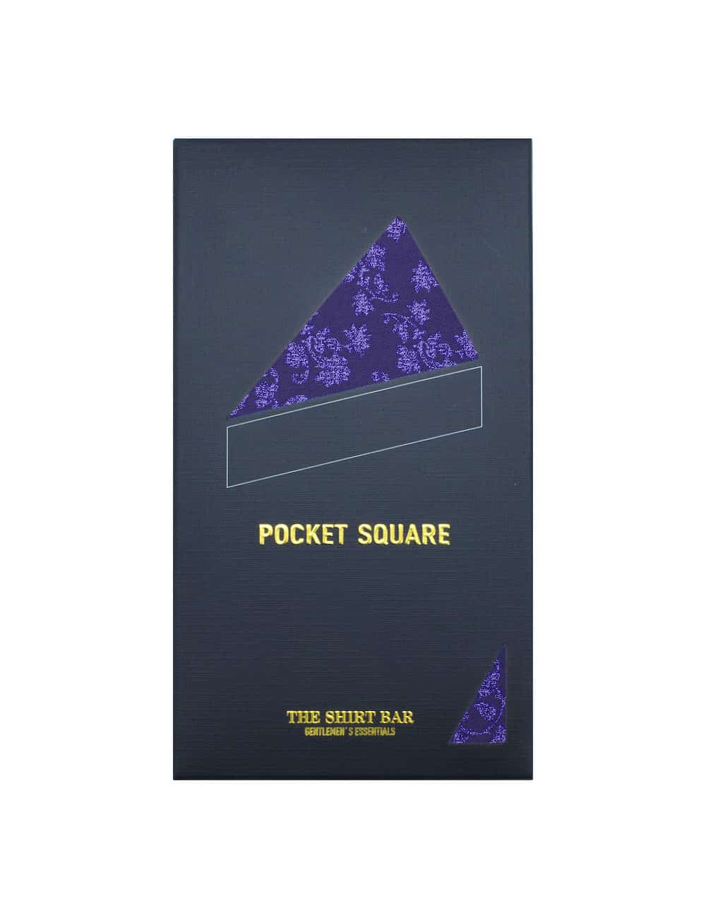 Navy Dobby Woven Pocket Square PSQ43.9