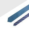 Turquoise Dobby Spill Resist Woven Reversible Necktie RNT11.9