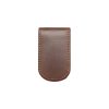 Dark Brown 100% Genuine Top Grain Leather Money Clip SLG1.NOB1