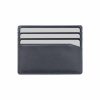 Navy 100% Genuine Top Grain Leather Card Case with RFID Anti-theft SLG9.NOB1