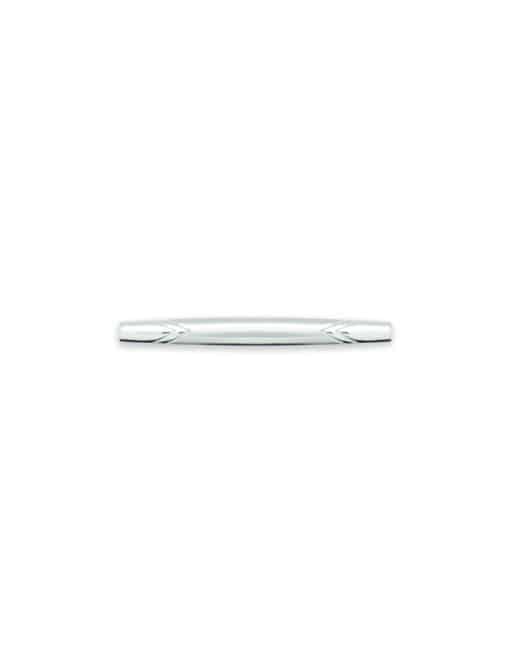 Classic Silver with Double V Tie Clip T101FC-025