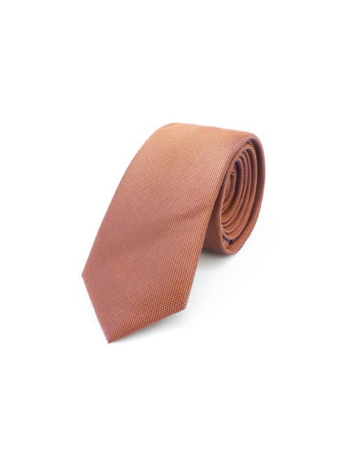 Orange Dobby Spill Resist Woven Necktie NT51.9