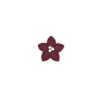 Red with White Floral Lapel Pin LP9.10