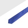 Navy Geometric Pattern Woven Necktie - NT35.4