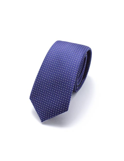 Purple with White Lines Woven Necktie - NT31.4