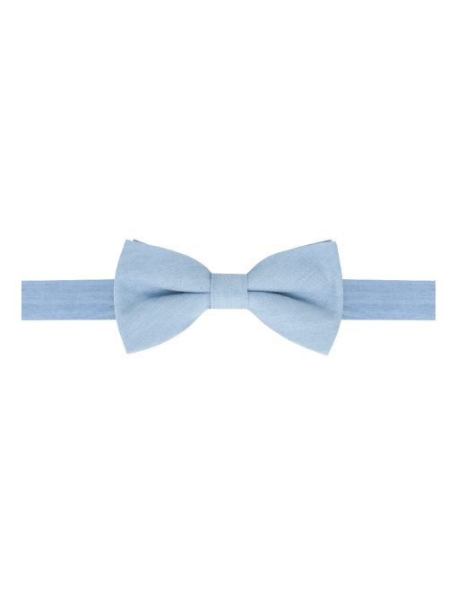 Washed Out Blue Denim Woven Bowtie - WBT41.3
