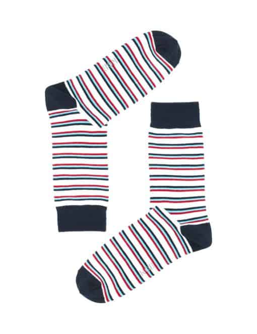 Stripes Socks/ Lapel Pin/ Pocket Square Gift Set AGS09SLP.1