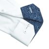 Solid White Double Ply Pima Cotton Shirt - TF2A1.18