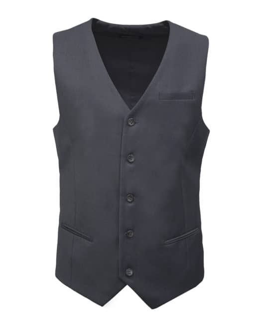 Tailored Fit Grey Single Breasted Vest V1V4.4