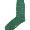 Green with Colourful Polka Dots Crew Socks made with Premium Combed Cotton SOC5B.NOB1