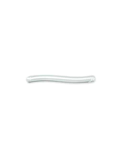 Brushed Silver Wavy Tie Clip T101FC-027