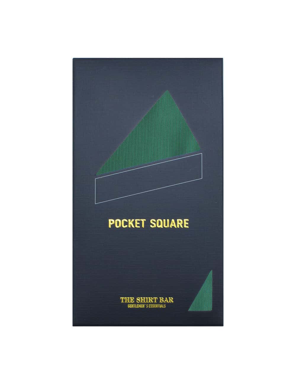 Solid Green Woven Pocket Square PSQ22.7