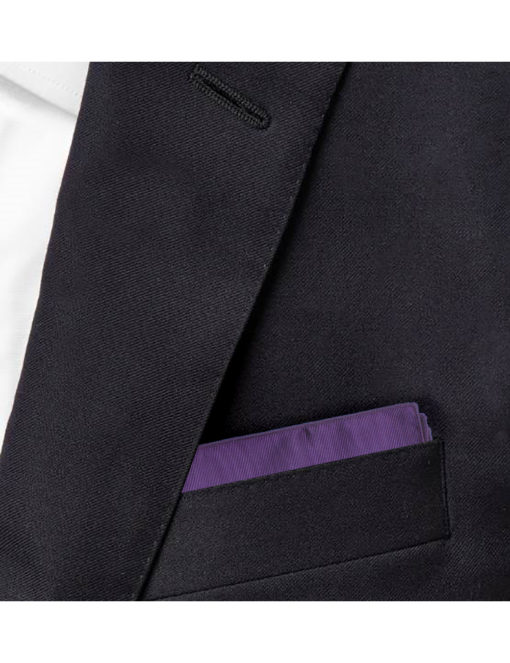 Solid Imperial Purple Woven Pocket Square PSQ24.7