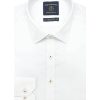 Solid White Dobby Easy Iron Slim / Tailored Fit Long Sleeve Shirt - TF2A13.20