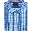 White and Blue Checks Modern / Classic Fit Long Sleeve Shirt – CF2A38.20