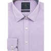Lilac Checks Easy Iron Modern / Classic Fit Long Sleeve Shirt - CF2A14.23