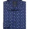 Blue Floral SG Inspired Print Slim/Tailored Fit Long Sleeve Shirt - TF1FF4.23